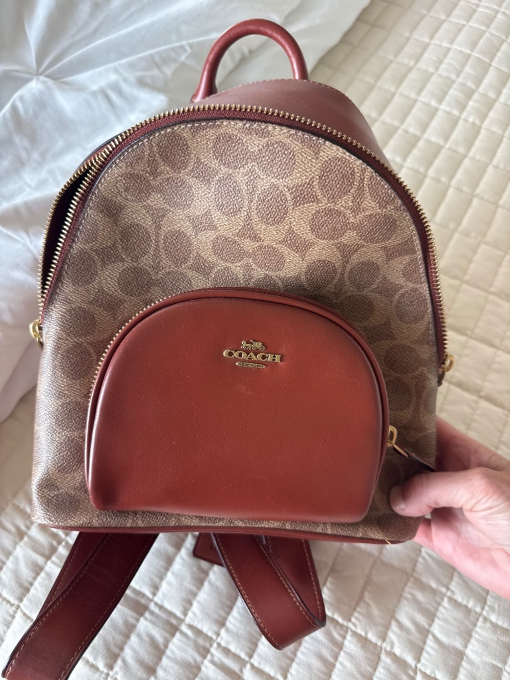 Coach Court Backpack in Signature Canvas - Picture 3 of 8